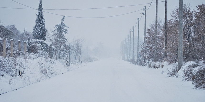 Snijeg u zadarskom zaleđu, Foto: Duje Surać