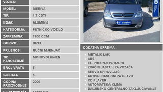 Opel Meriva 1.7 CDTI