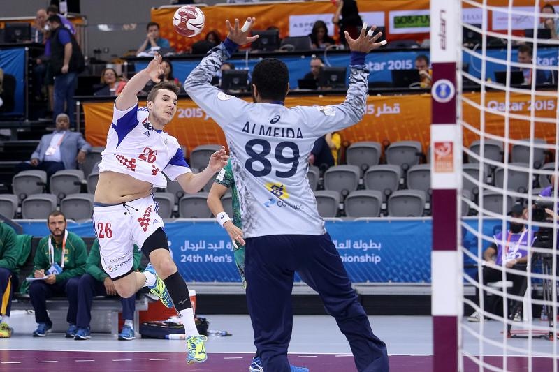 Katar – 24. svjetsko rukometno prvenstvo, osmina finala, Hrvatska – Brazil 26-25. Photo: Goran Stanzl/PIXSELL