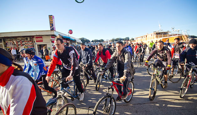 Božićna biciklijada Zadar – Vir (foto:Saša Čuka)