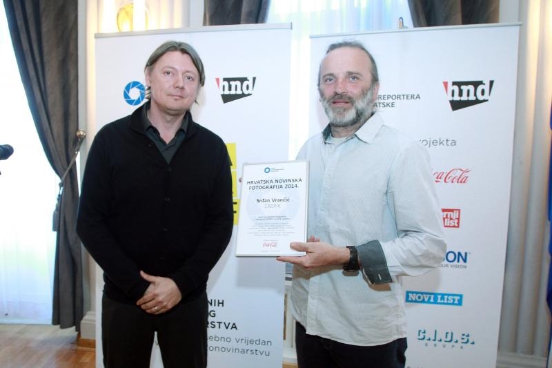 Velika dvorana HND-a, Proglasenje pobjednika 12. natjecaja Hrvatska novinska fotografija. Photo: Goran Jakus/PIXSELL Velika dvorana HND-a, Proglasenje pobjednika 12. natjecaja Hrvatska novinska fotografija. Photo: Goran Jakus/PIXSELL