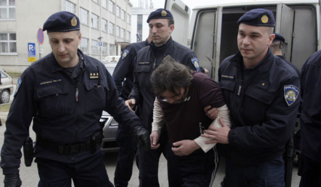 Privođenje Stjepana Roškera, ubojice iz Križevaca (Foto: Željko Hajdinjak/Cropix)