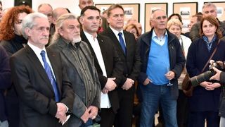 U Gradskoj loži otvorena izložba fotografija posvećena “zlatnoj kopački” – Josipu Skoblaru. Foto: Dino Stann/PIXSELL