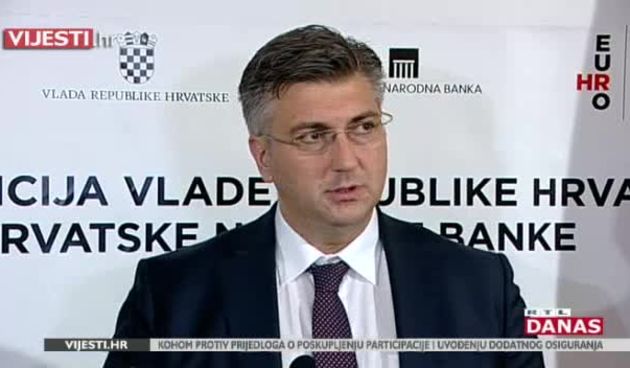 Plenković uvjerava narod: ‘U krivu su oni koji misle da ćemo dobiti euro, a zadržati hrvatske plaće!’ (thumbnail)