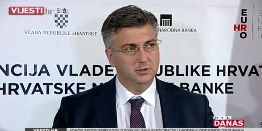 Plenković uvjerava narod: ‘U krivu su oni koji misle da ćemo dobiti euro, a zadržati hrvatske plaće!’ (thumbnail)