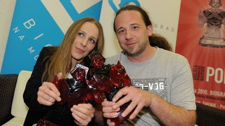 Biograd na moru, 150510
Cetvrta i posljednja vecer Porina u Biogradu na moru. 
Na slici: Clanovi grupe Nola
Foto: Andrija Lucic / CROPIX