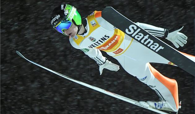 Domen Prevc, foto: Hina/EPA/KIMMO BRANDT FINLAND OUT