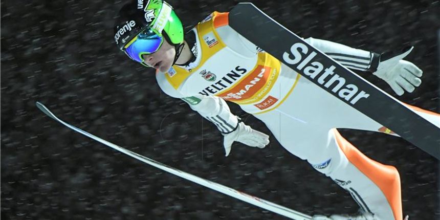 Domen Prevc, foto: Hina/EPA/KIMMO BRANDT FINLAND OUT