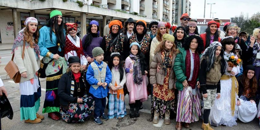 Stanarske maškare u karnevalskoj povorci, foto Iva Perinčić Stanarske maškare u karnevalskoj povorci, foto Iva Perinčić