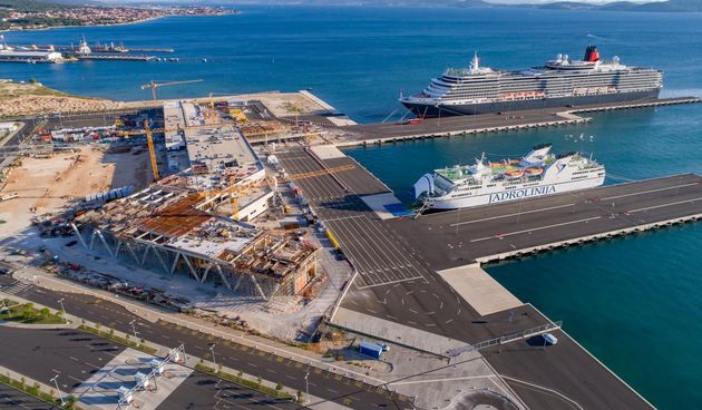 U luci Gaženica u tijeku su radovi na izgradnji novog putničkog terminala