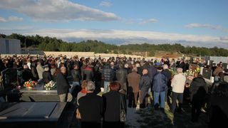 Vir – Pogreb bivseg nogometasa i trenera Tome Basic. Photo: Filip Brala/PIXSELL