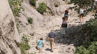 Penjači uživaju u kanjonu Paklenice, Foto: Dino Stanin Penjači uživaju u kanjonu Paklenice, Foto: Dino Stanin