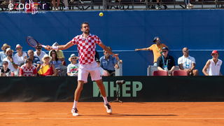Davis Cup: Vruća navijačka atmosfera u meču Ćilića i Querreya