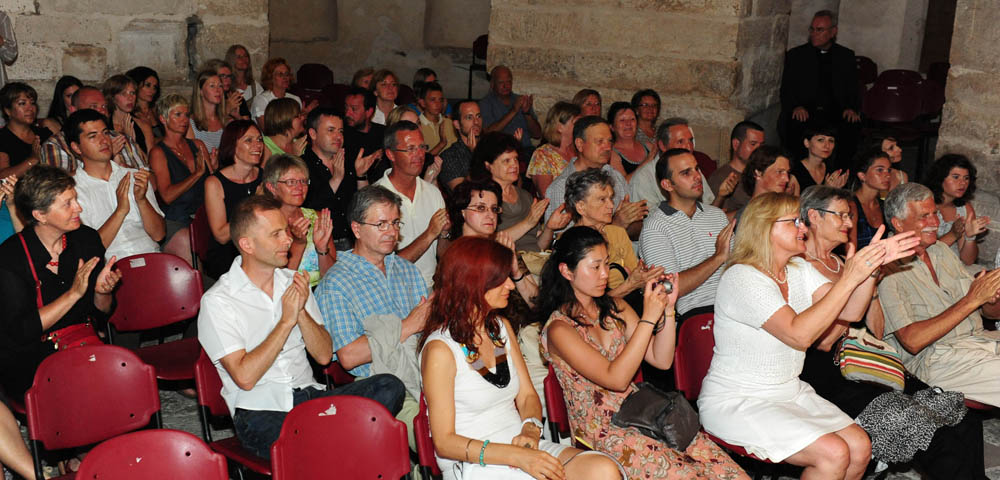 U sklopu 51. Glazbenih večeri u Sv. Donatu, sinoć su u Zadru gostovali Zagrebački kvartet, čembalist Pavao Mašić, te solistice Adela Golac-Rilović i Nera Gojanović-Kljajić, foto: Nenad Marčev