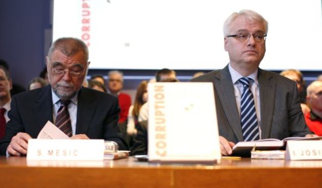 Josipović i Mesić-korupcija(Foto:CROPIX)