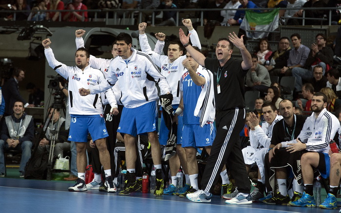 Barcelona 250113.
Gradska dvorana Palau Sant Jordi.
Svjetsko prvenstvo u rukometu za muskarce Spanjolska 2013.
Utakmica polufinala izmedju Hrvatske i Danske.
Na fotografiji: Slavko Goluza.
Foto: Ante Cizmic / CROPIX Barcelona 250113.
Gradska dvorana Palau Sant Jordi.
Svjetsko prvenstvo u rukometu za muskarce Spanjolska 2013.
Utakmica polufinala izmedju Hrvatske i Danske.
Na fotografiji: Slavko Goluza.
Foto: Ante Cizmic / CROPIX