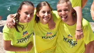 Jubilarni 10. dm Millennium Jump na zadarskoj rivi, Photo: Dino Stanin/PIXSELL Jubilarni 10. dm Millennium Jump na zadarskoj rivi, Photo: Dino Stanin/PIXSELL