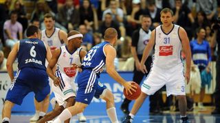 KC Drazen Petrovic, Zagreb – A1 Liga za prvaka, prva utakmica finala doigravanja. KK Cibona – KK Zadar. Photo: Danijel Kasap/PIXSELL KC Drazen Petrovic, Zagreb – A1 Liga za prvaka, prva utakmica finala doigravanja. KK Cibona – KK Zadar. Photo: Danijel Kasap/PIXSELL