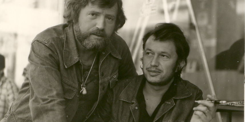 Joso Špralja i Tomislav Marijan Bilosnić sedamdesetih godina prošloga stoljeća Joso Špralja i Tomislav Marijan Bilosnić sedamdesetih godina prošloga stoljeća