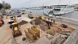 Radovi na izgradnji kanalizacijskog sustava na Liburnskoj obali. Photo: Dino Stanin/PIXSELL