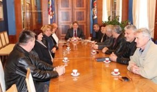 Branitelji na sastanku kod gradonačelnika Kalmete, foto: Grad Zadar