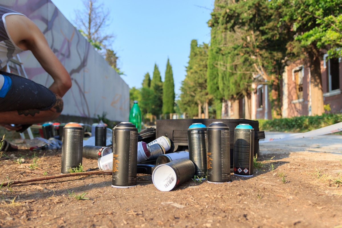 Pripreme za KvartArt festival: grafiteri u akciji