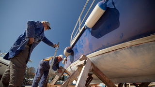 Jazine: Uređuju se barke i kaići, Foto: Saša Čuka