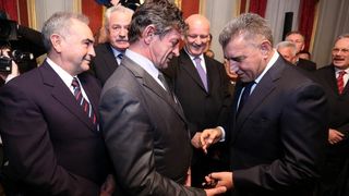 , Zagreb – U Dvercu je odrzana dodjela povelje pocasnog gradjanina Zagreba generalu Anti Gotovini. Photo: Anto Magzan/PIXSELL , Zagreb – U Dvercu je odrzana dodjela povelje pocasnog gradjanina Zagreba generalu Anti Gotovini. Photo: Anto Magzan/PIXSELL