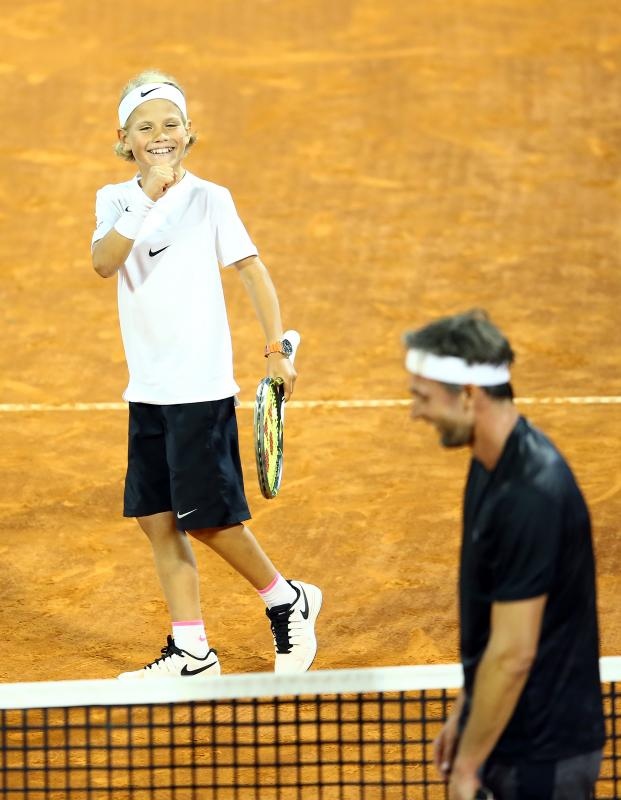 Agassi, Ferrero i Ivanišević odigrali egizibiciju u Umagu. Photo: Slavko Midzor/PIXSELL Agassi, Ferrero i Ivanišević odigrali egizibiciju u Umagu. Photo: Slavko Midzor/PIXSELL