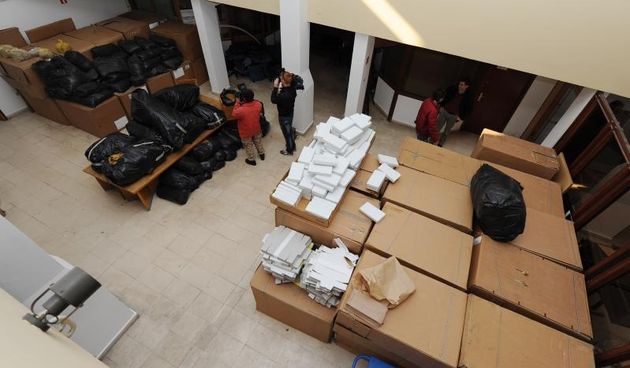 Zadar – Zadarska policija razbila veliki lanac krijumcarenja duhana. Zaplijenjeno je 2,5 tone duhana vrijednosti oko tri miljuna kuna. Photo: Hrvoje Jelavic/PIXSELL