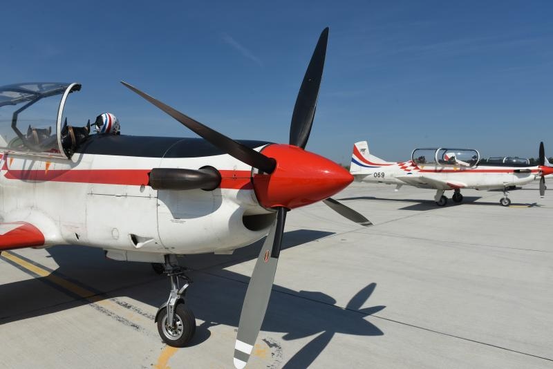 Krila Oluje se vratili u Hrvatsku nakon osvojene nagrade na vojnom aeromitingu RIAT. Photo: Davor VišnjićPIXSELL Krila Oluje se vratili u Hrvatsku nakon osvojene nagrade na vojnom aeromitingu RIAT. Photo: Davor VišnjićPIXSELL