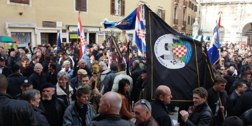 Mirni prosvjed Zajednice braniteljskih udruga Zadarske županije Mirni prosvjed Zajednice braniteljskih udruga Zadarske županije