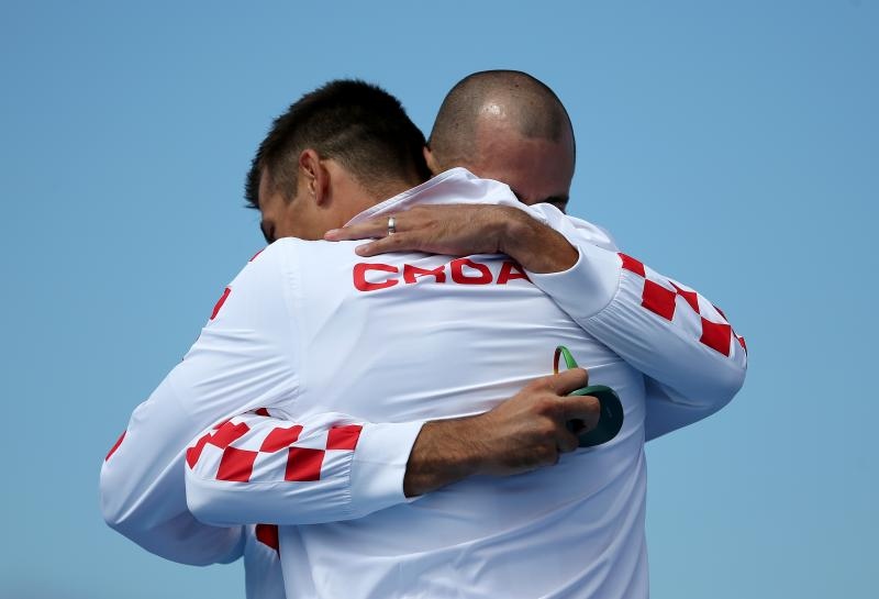 Rio de Janeiro, Brazil – Braća Sinkovic, Martin i Valent, osvajači su olimpijske zlatne medalje u utrci dvojaca na pariće.  Photo: Igor Kralj/PIXSELL