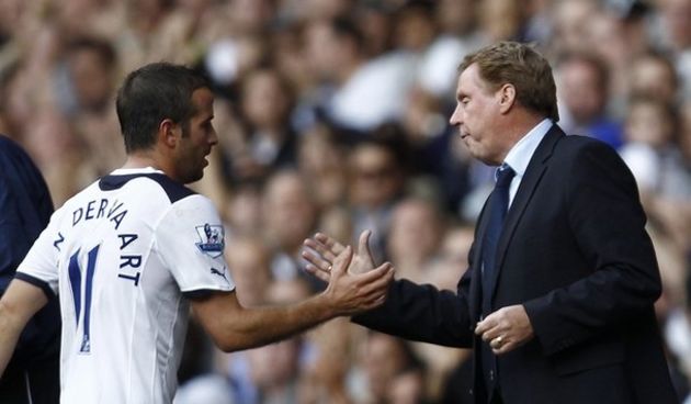 Rafael van der Vaart, Harry Redknapp (foto: Reuters)
