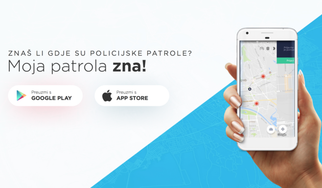 Moja Patrola – aplikacija koja pokazuje gdje se nalaze policijske patrole, kamere i radari