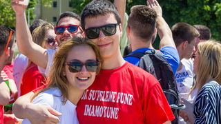 Ludijada maturanata na zadarskoj rivi 17. svibnja 2016. Foto: Bojan Bogdanić