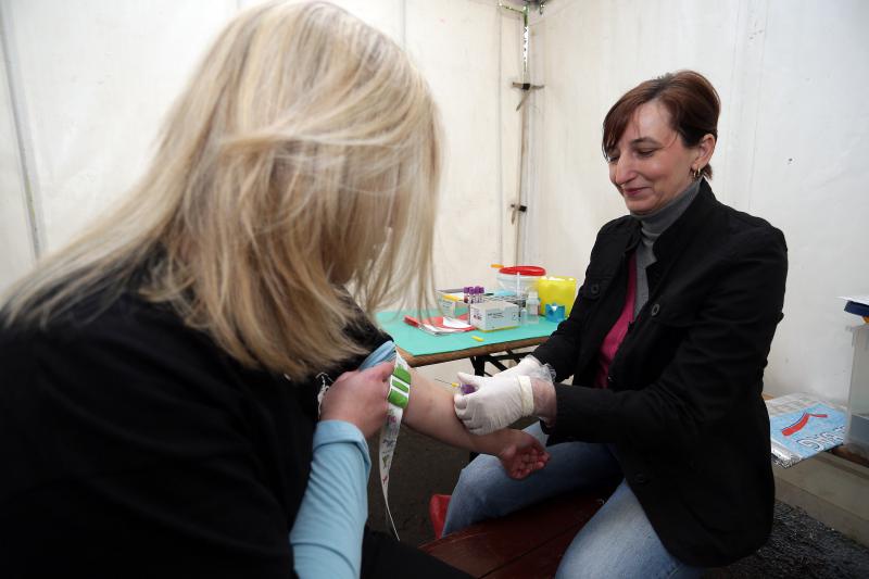 Na jezeru Jarun okupili su se motociklisti iz cijele Hrvatske u sklopu 3. karavane za zivot pod nazivom Bikeri na cesti. Velik broj motociklista zbog loseg vremena nije dosao, no pridruzio im se gradonacelnik Milan Bandic. Photo: Dalibor Urukalovic/PIXSEL