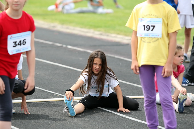 Zadar, 210513.
Erste Plava Liga danas se odrzava na stadionu Visnjik. Rijec je o jedinstvenom djecjem atletskom natjecanju upecatljivog slogana Brze, Vise, Jace, koje se odrzava pod visokim pokroviteljstvom Ministarstva znanosti obrazovanja i sporta. Orga Zadar, 210513.
Erste Plava Liga danas se odrzava na stadionu Visnjik. Rijec je o jedinstvenom djecjem atletskom natjecanju upecatljivog slogana Brze, Vise, Jace, koje se odrzava pod visokim pokroviteljstvom Ministarstva znanosti obrazovanja i sporta. Orga