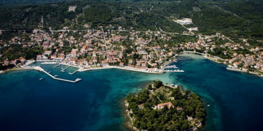 Preko i Galevac (Školjić) iz zraka