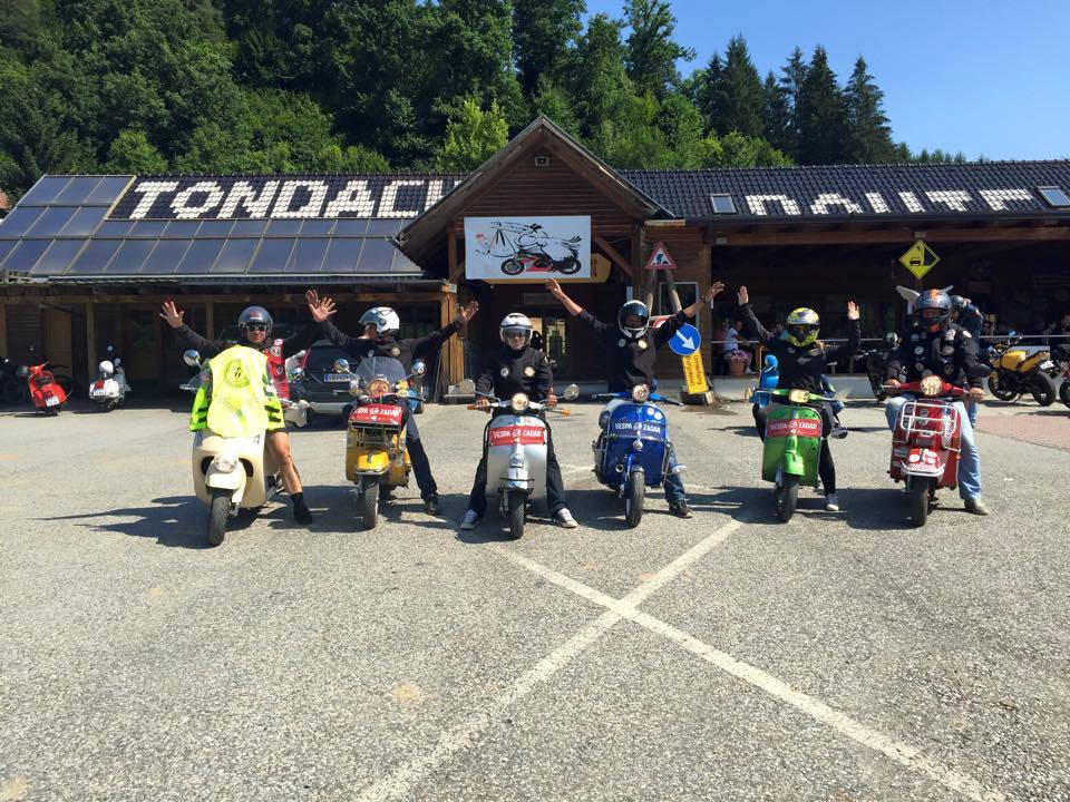 Vespa klub Zadar u Austriji, foto-klub Scooterie Liebnitz