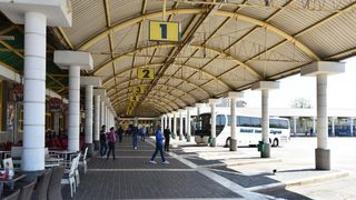 Na autobusnom kolodvoru dio taksista odrzao je prosvjed zbog kako kazu sve tezih uvijeta rada. Photo: Dino Stanin/PIXSELL