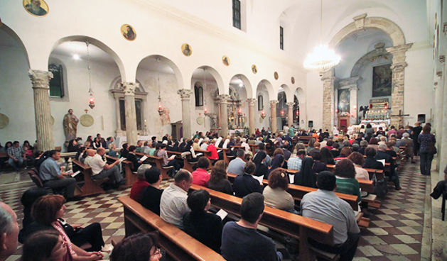 Svečana večernja misa u crkvi Sv. Šime (Sveti Šime, Sveti Šimun)