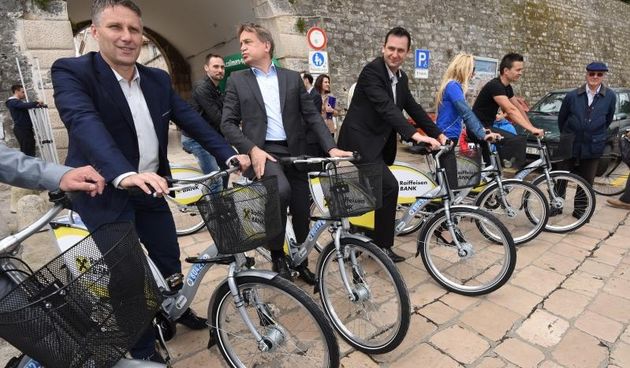 Od danas i Zadar ima nextbike sustav javnih bicikala. Na 4 lokacije moći će se iznajmiti ukupno 25 bicikala. Foto: Dino Stanin/PIXSELL