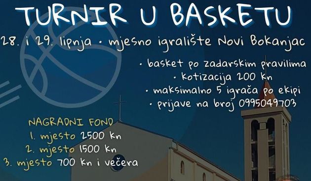 Novi Bokanjac, turnir u basketu