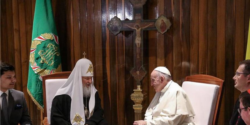 Papa Franjo i Kiril, foto: HINA Papa Franjo i Kiril, foto: HINA