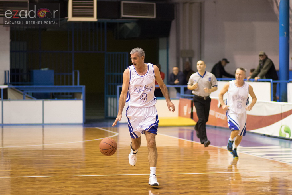 Fešta u povodu 80. rođendana Pina Giergie: Vetarani KK Zadar – Veterani KK Olimpija Fešta u povodu 80. rođendana Pina Giergie: Vetarani KK Zadar – Veterani KK Olimpija