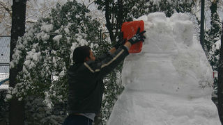 Izrada najvećeg snijegovića u gradu, foto: Ivan Matić