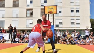 Kid’s Day na Forumu: Vassilis Spanoulis s klincima zaigrao basket 3na3, Foto: Dino Stanin/PIXSELL