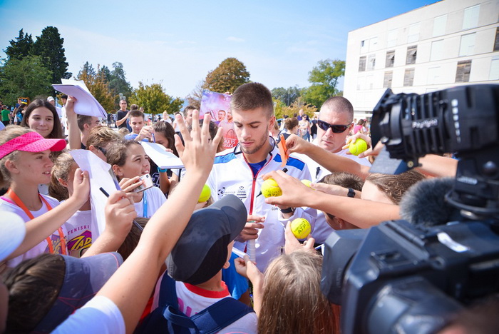 Davis Cup: Kids Day na zadarskom Forumu. Foto: Iva Perinčić