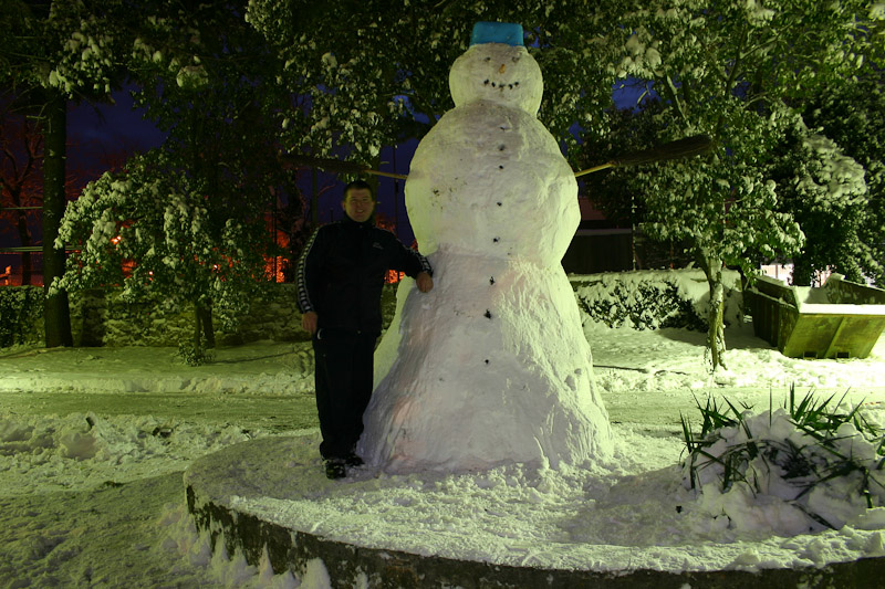 Izrada najvećeg snijegovića u gradu, foto: Ivan Matić